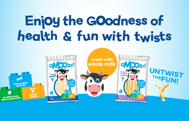 Enjoy the goodness of health and fun with twists. Made with whole milk. Untwist the fun!
